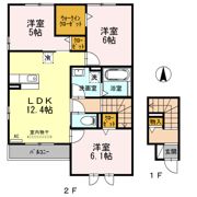 エスポワール Ⅱの間取り画像