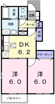 メゾン ソレイユ Ⅰの間取り画像