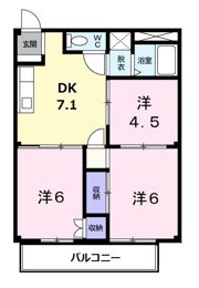 メゾンボヌールの間取り画像