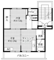 ビレッジハウス牛窓1号棟の間取り画像