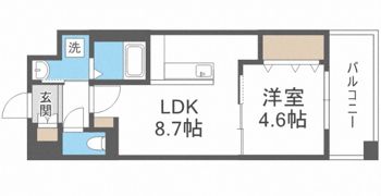 Caisse(ケイス)大橋の間取り画像