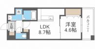Caisse(ケイス)大橋の間取り画像