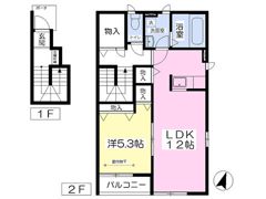 ウッドベルA&B A棟の間取り画像