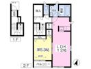 ウッドベルA&B A棟の間取り画像