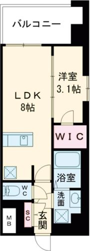 ArtizA王子公園D.C.の間取り画像