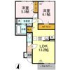 ウェルス Bの間取り画像