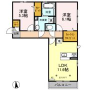サンフルールの間取り画像