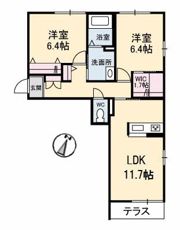 シャーメゾン ヒルズ Ⅲ棟の間取り画像