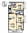 エルミタージュ 3番館の間取り画像