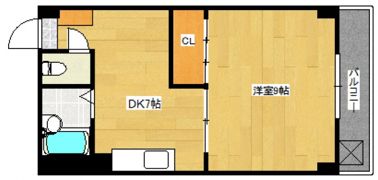 コーポ西翠の間取り画像