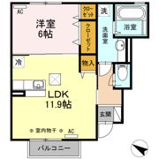 サングレイス江陽の間取り画像