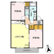 charmant court M'sの間取り画像