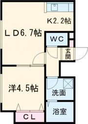 Terrace Natsume(テラスナツメ)の間取り画像