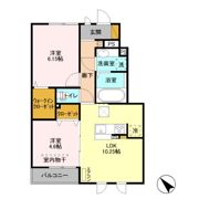 スプリングハイム Cの間取り画像