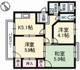 エバーグリーンの間取り画像