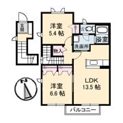 エスポワールⅡ D棟の間取り画像