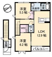 フェリーチェA棟の間取り画像