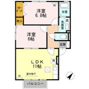 エクレール B棟の間取り画像
