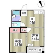 高鼻コーポの間取り画像