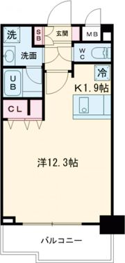 プレサンス名古屋駅前アクシスの間取り画像