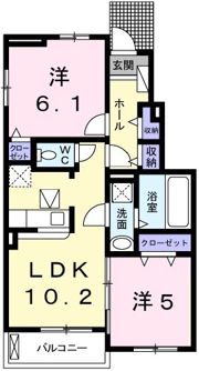 エスペランサ天神Ⅲの間取り画像