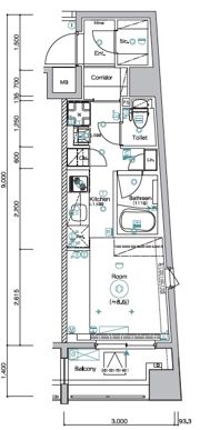 B CITY YOKOHAMA STATION SQUAREの間取り画像