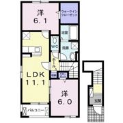 クラール綾川Aの間取り画像