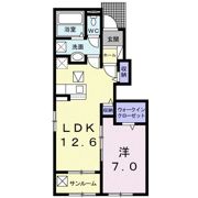 クラール綾川Cの間取り画像