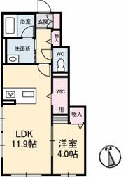 シャーメゾンクオレールの間取り画像