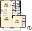 グリーンヒルズ A棟の間取り画像