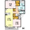 ソレイユ八尾の間取り画像