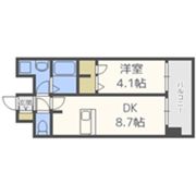 プレサンス梅田北ザ・ライブの間取り画像