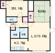 カジュアル北郷の間取り画像