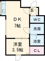 フラットJ美園南の間取り画像