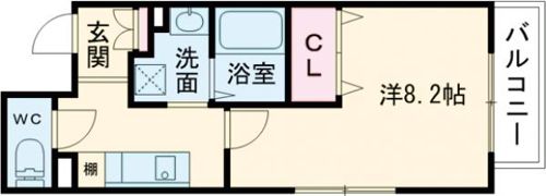 コテージ タケダの間取り画像