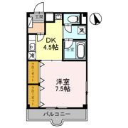 燦コーポCの間取り画像