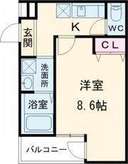 フジパレス若江岩田南の間取り画像