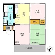 ディアコート Cの間取り画像