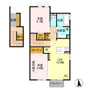 ルミエール Bの間取り画像