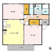 ドリームハイツ カワセⅢ Aの間取り画像