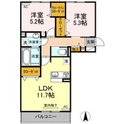 ヴィクトワール健軍の間取り画像