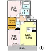 コートプレイス龍田Ⅰの間取り画像