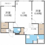 B,bloom S6(ブルーム エス6)の間取り画像