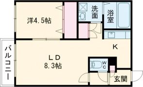 NAGI桑園(ナギ桑園)の間取り画像