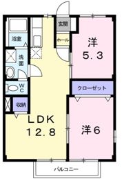 メゾンワタヌキⅡの間取り画像