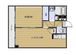 プレステージ田上の間取り画像