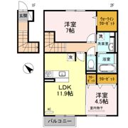 コンフォルタ A棟の間取り画像
