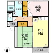 クレスト諏訪Ⅱの間取り画像