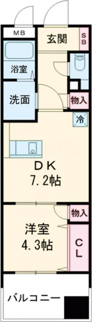 サンロージュ水前寺公園の間取り画像