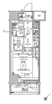 ベルシード立川の間取り画像